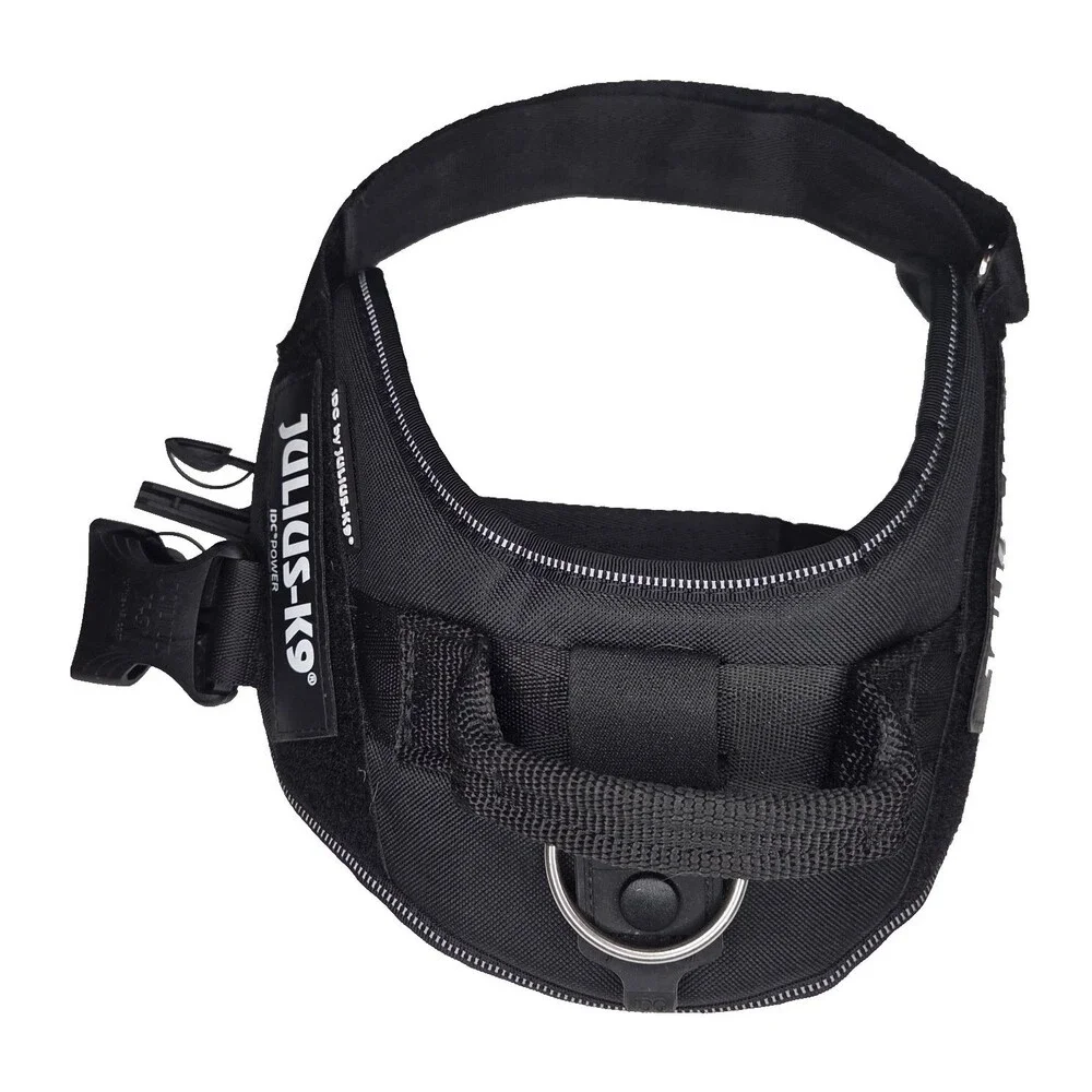 Julius K9 IDC Power Harness Dog Harness Black  Size Medium/ Size 0
